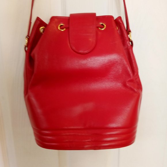 YVES SAINT LAURENT   Collectible RARE Vintage Aztec Medallion Bucket Purse - Picture 3 of 10